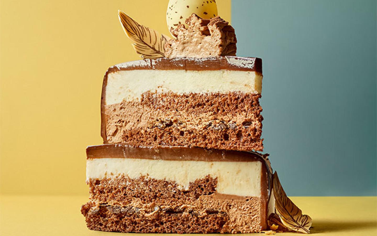 Part de gâteau de Pâques 