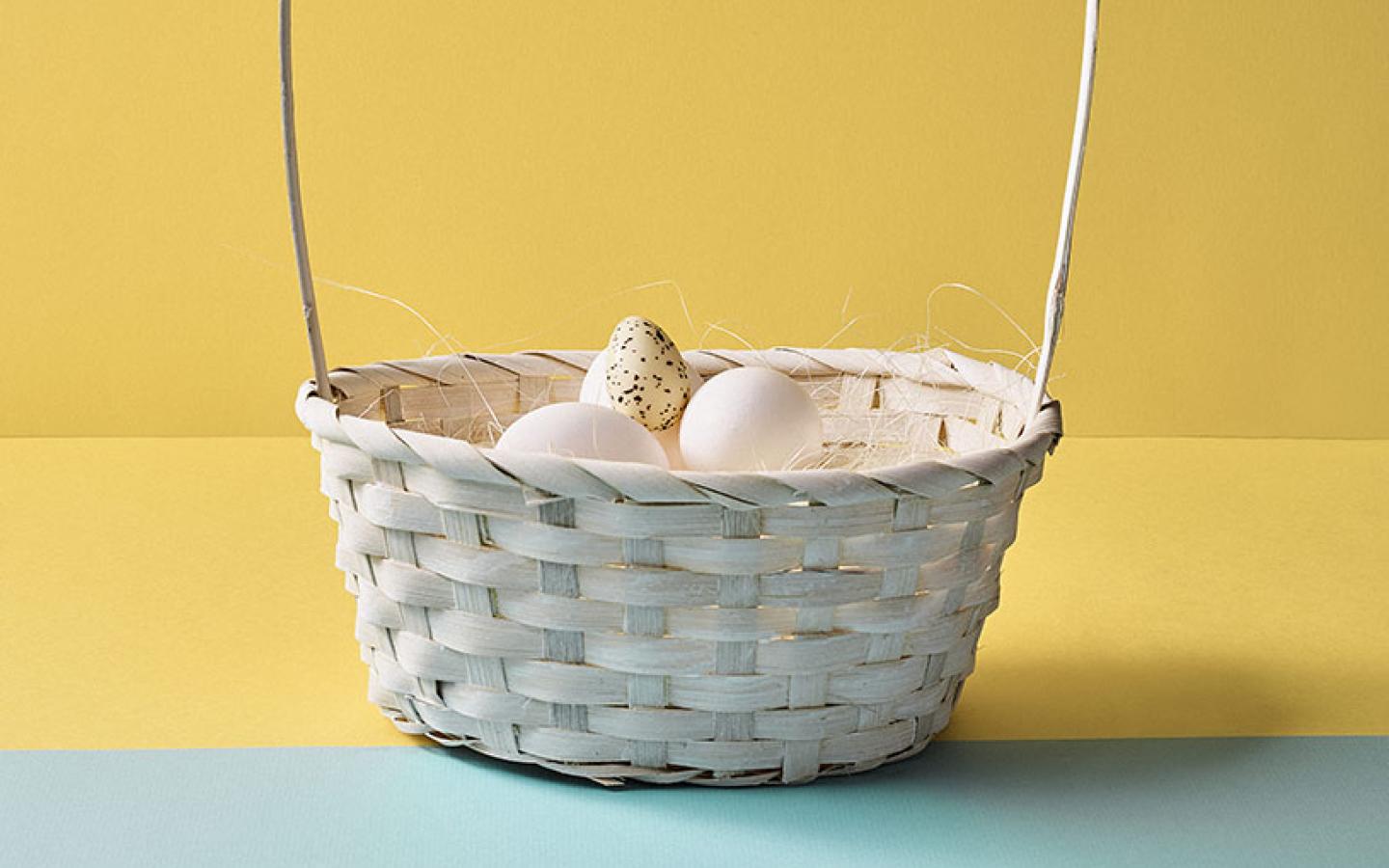 Oeufs de Pâques en chocolat